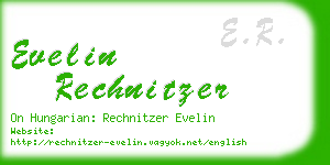 evelin rechnitzer business card